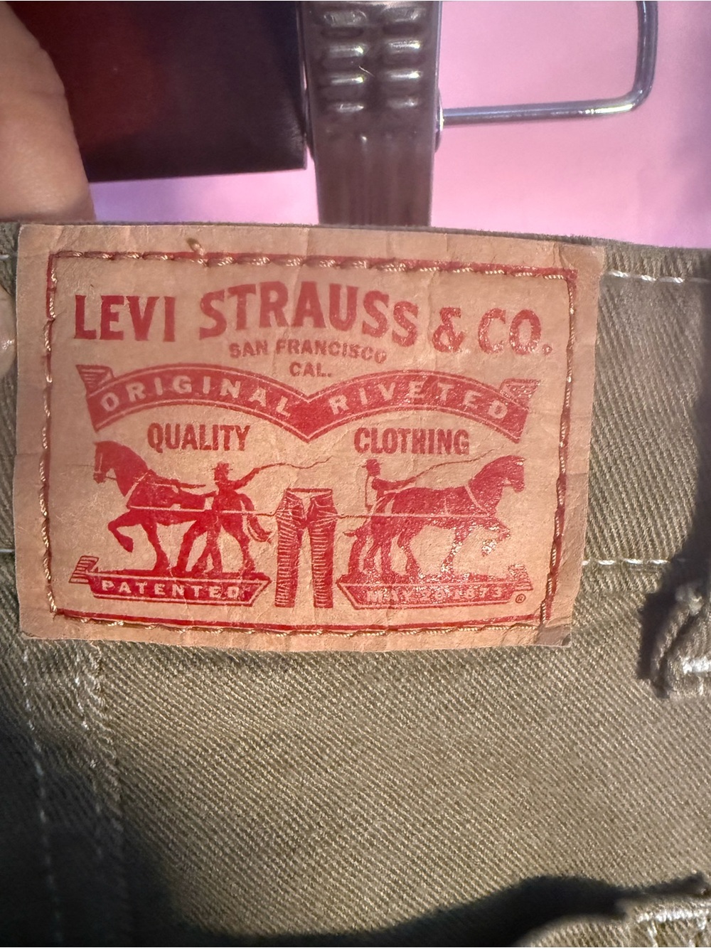 Levi jeans olive green skinny jeans 721 highrise skinny size 28 - Picture 4 of 4